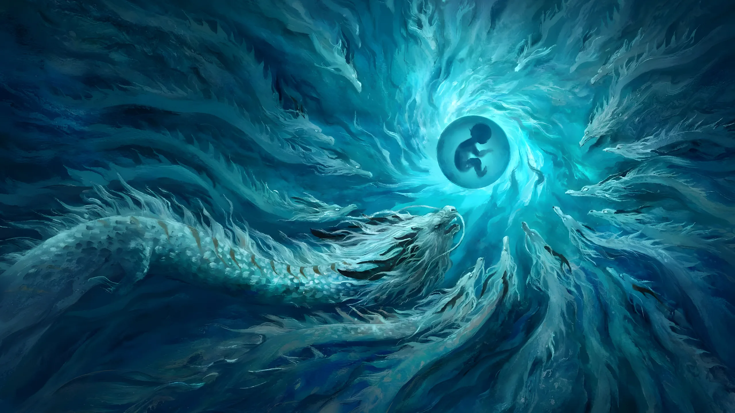 Ne Zha Fire Lotus Scene 07 - Ne Zha 4K desktop wallpaper