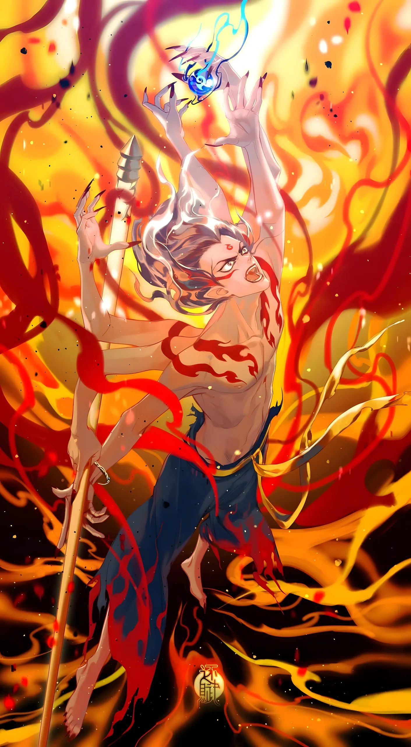 Ne Zha Phone Wallpaper - Ne Zha 6K phone wallpaper