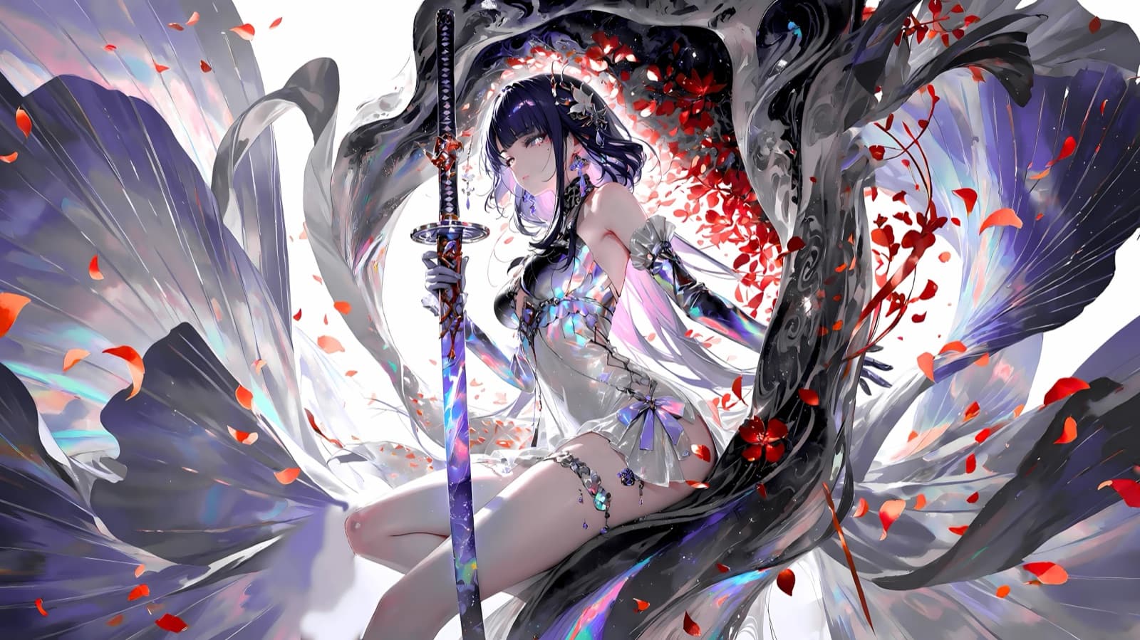 Raiden Shogun 8K Desktop and Phone Wallpaper Set preview