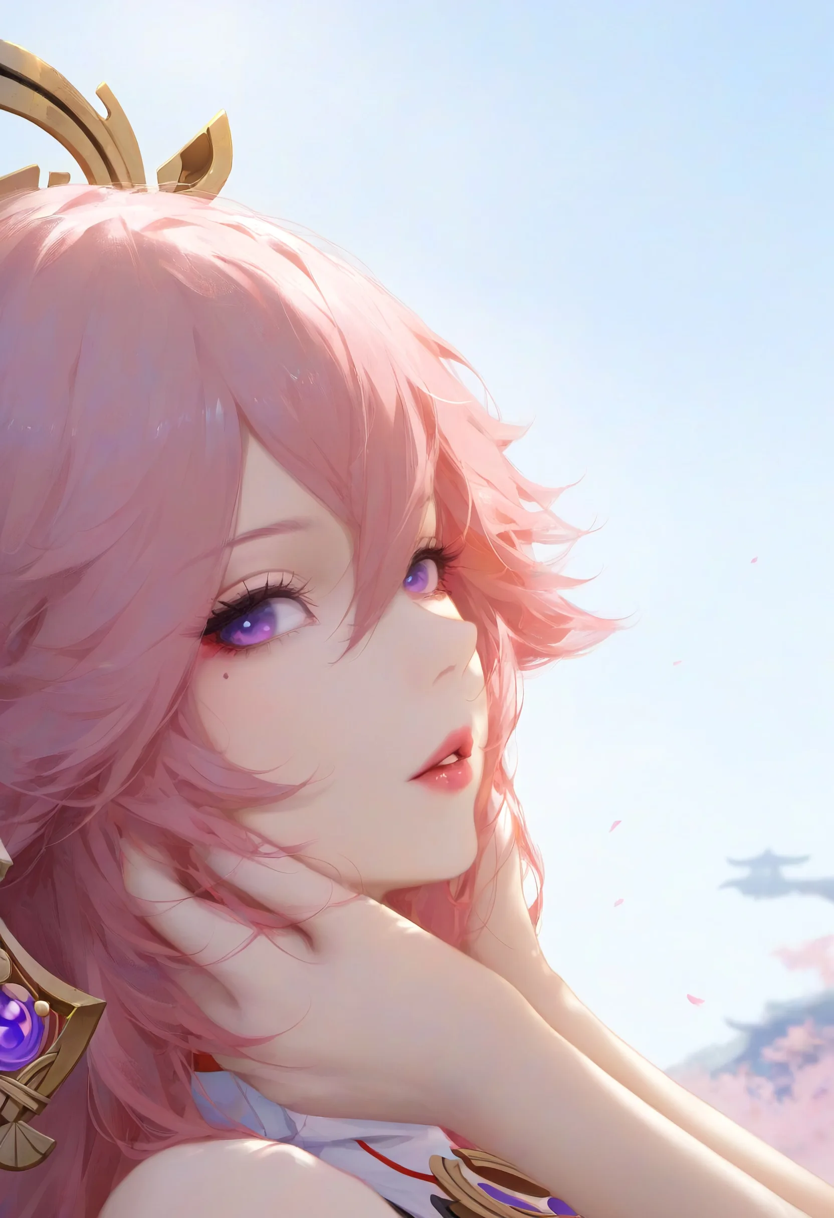 Yae Miko Phone Wallpaper - Genshin Impact 2K phone wallpaper