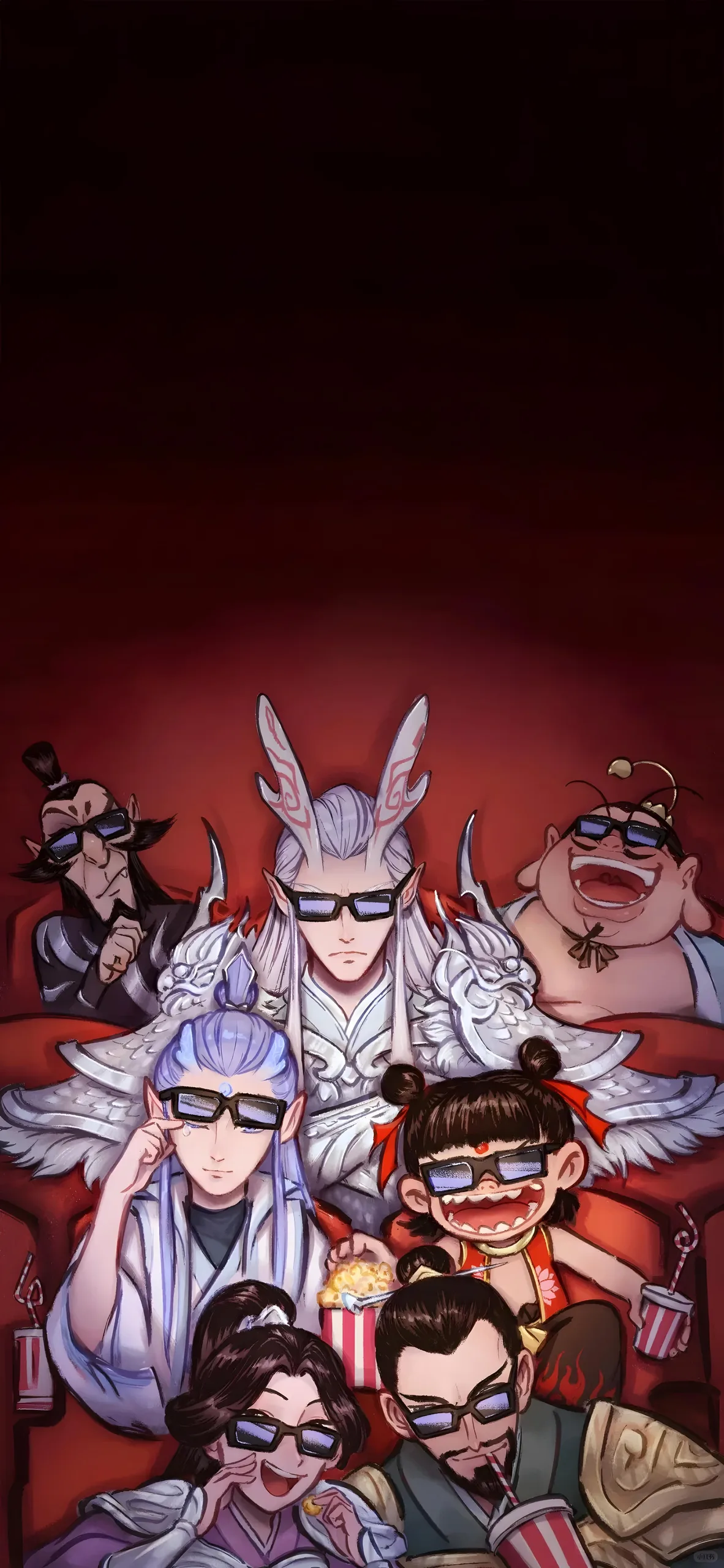 Ne Zha Fire Lotus Portrait 01 - Ne Zha 8K phone wallpaper