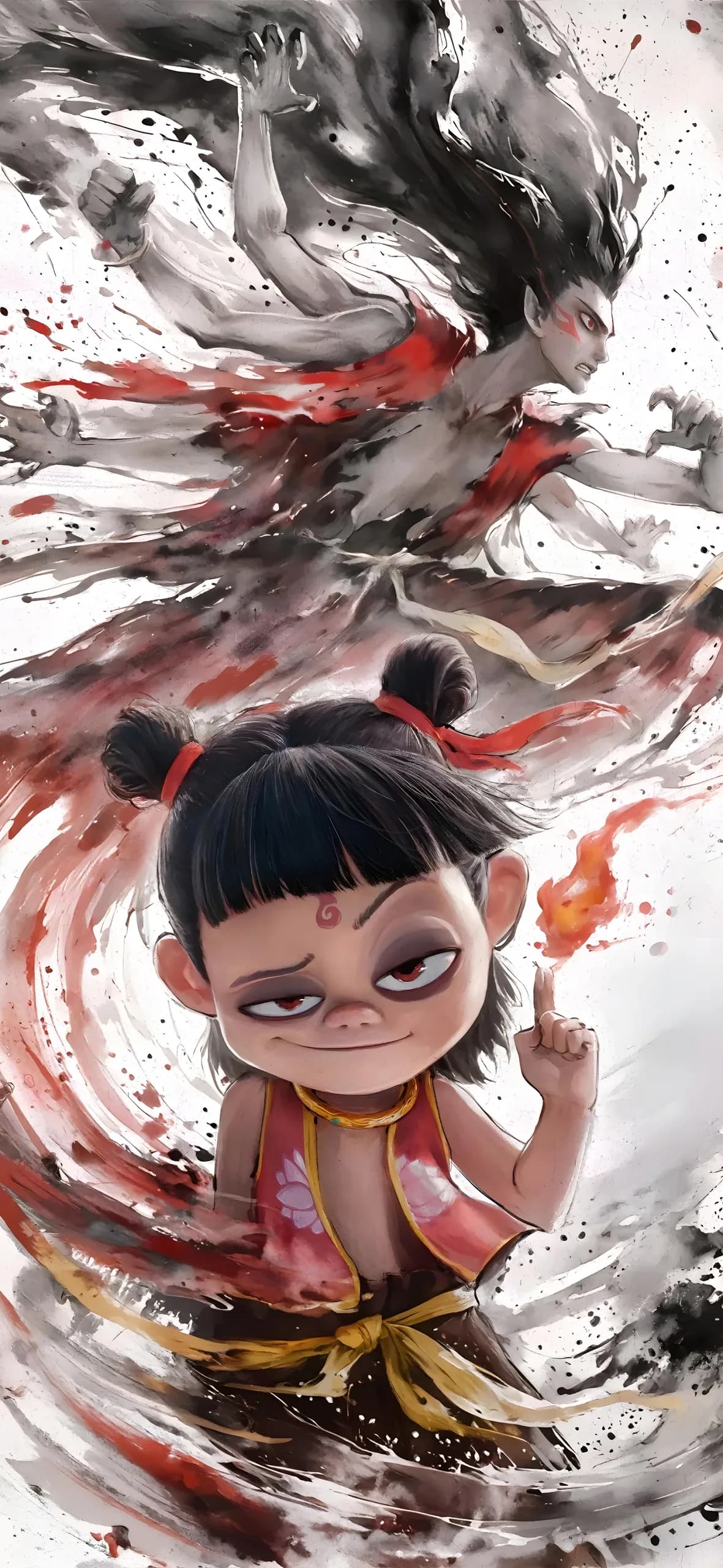 Ne Zha Phone Wallpaper - Ne Zha 8K phone wallpaper