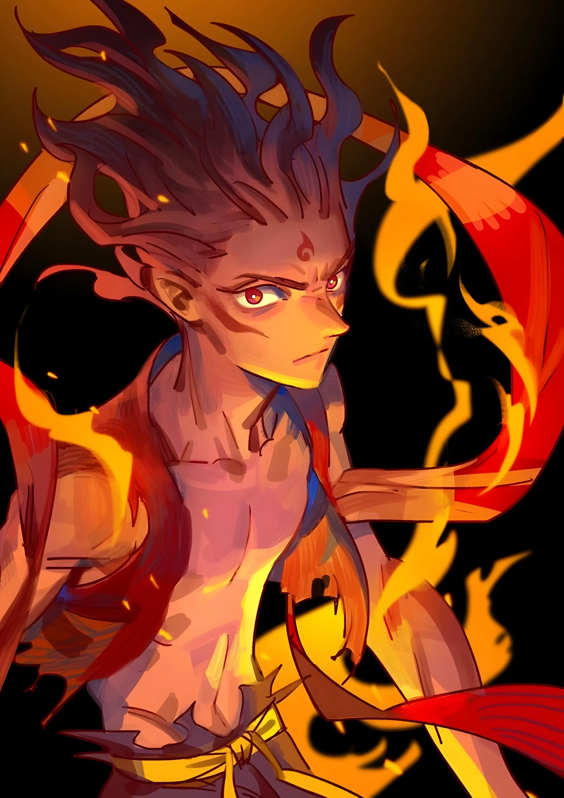 Ne Zha Phone Wallpaper - Ne Zha 2K phone wallpaper