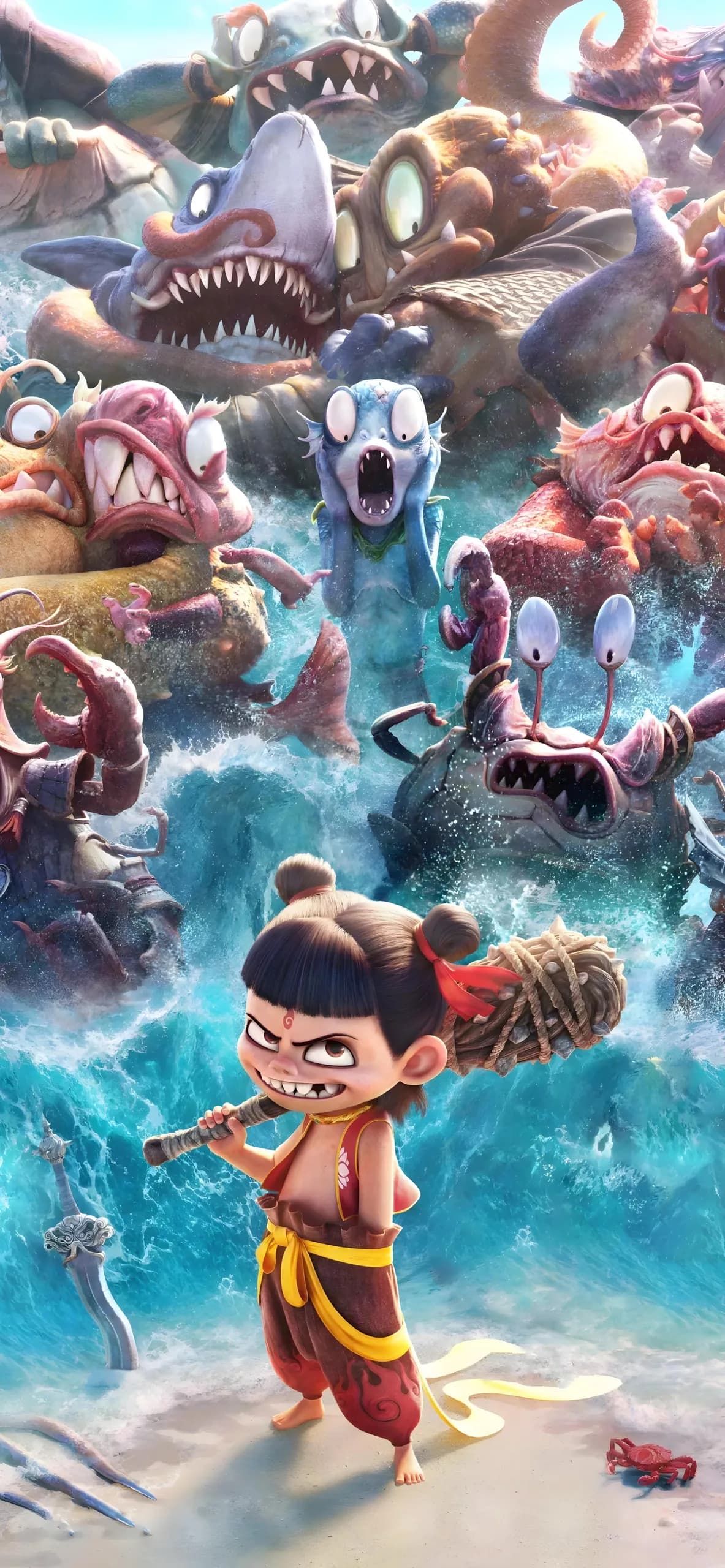 Ne Zha Phone Wallpaper - Ne Zha 8K phone wallpaper